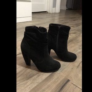 Black ankle booties